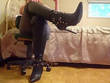 On Your Knees Bow & Serve My Sexy Leather Boots - TacAmateurs