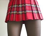 Plaid Skirt Pantyhose Treat
