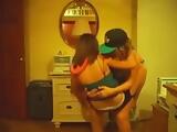 Fabulous twerking web camera dance movie scene