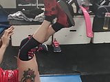 Tabbyanne Sexy Liverpool gym workout public thong