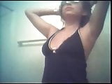 Hot Latina in Bathroom-Spy Cam Clip