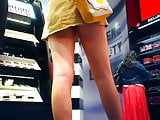 Upskirt Girl With Dress Sexy In Store