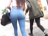 Jeans ASS babe !! Tight candid ass