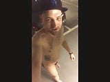 Naked walk in the carpark - nude in public with big cock